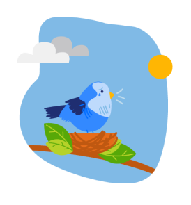 Bird feeling unconfortable because of air pollution